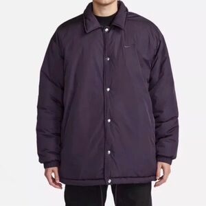 Nike Men's Dark Purple Puffer Coat